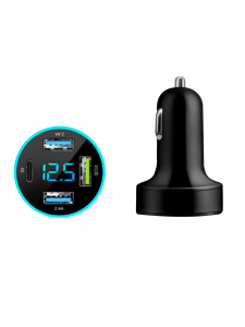 TDS TS-CAU71A ЗУ авто USB (QC3.0 + PD20W,3000mA + USB)